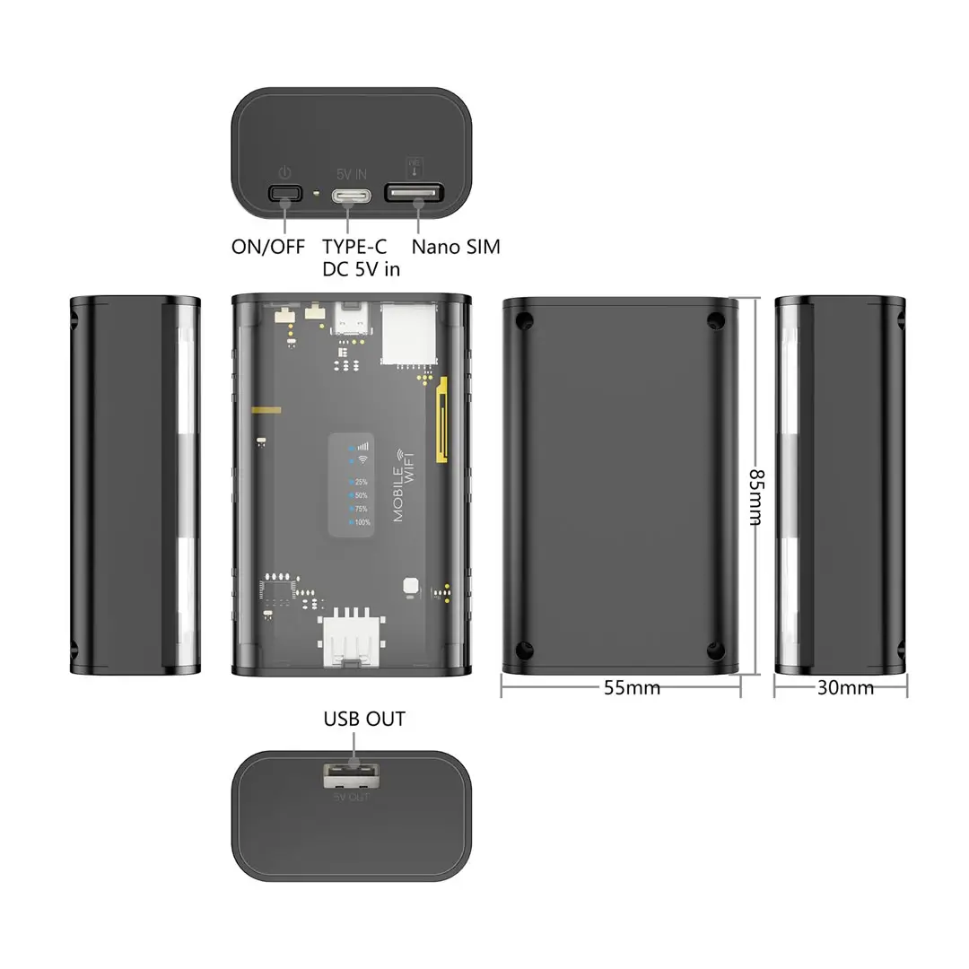 مودم قابل حمل 4G/LTE و Cat4 نزتک NZT-99G