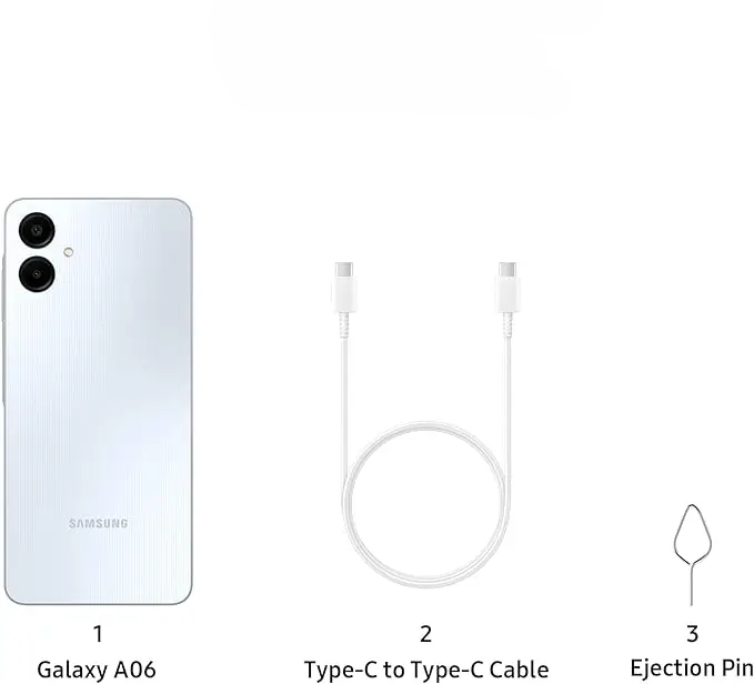 گوشی موبایل سامسونگ مدل Galaxy A06 حافظه 64 گیگابایت و رم 4