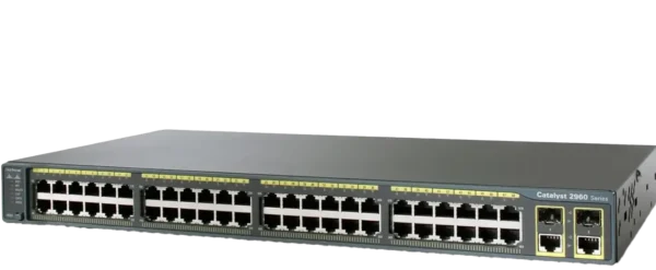 سوئیچ مدیریتی 48 پورت گیگابیتی سیسکو مدل WS-C2960-48PST-L