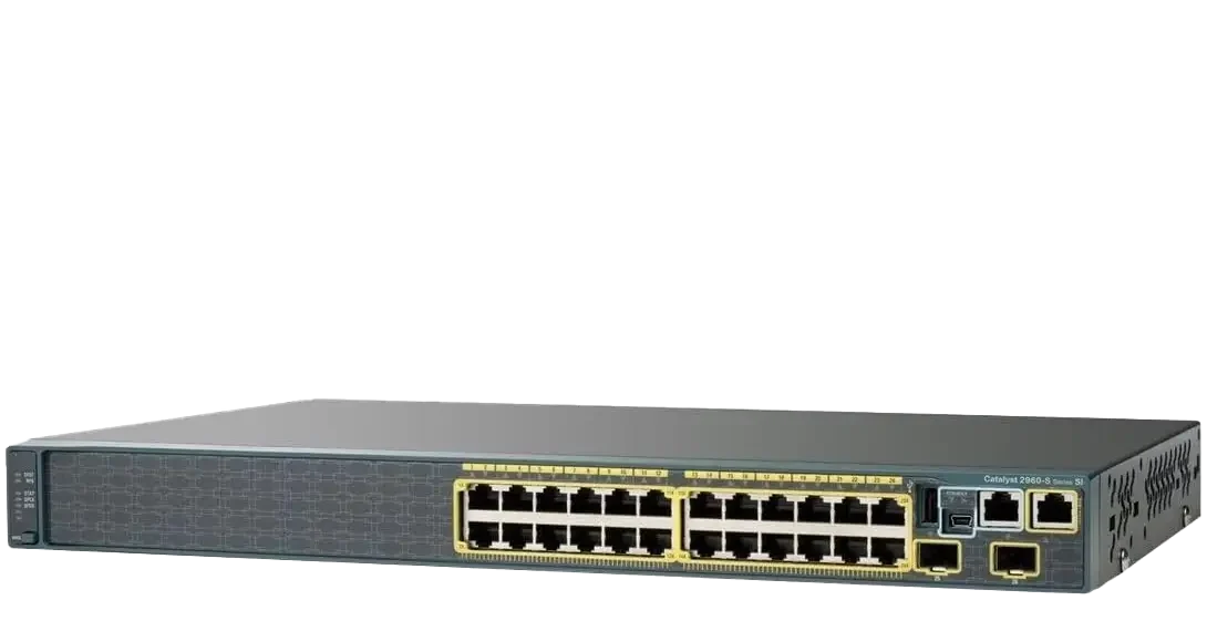 سوئیچ مدیریتی 24 پورت گیگابیتی سیسکو مدل WS-C2960S-24TS-S