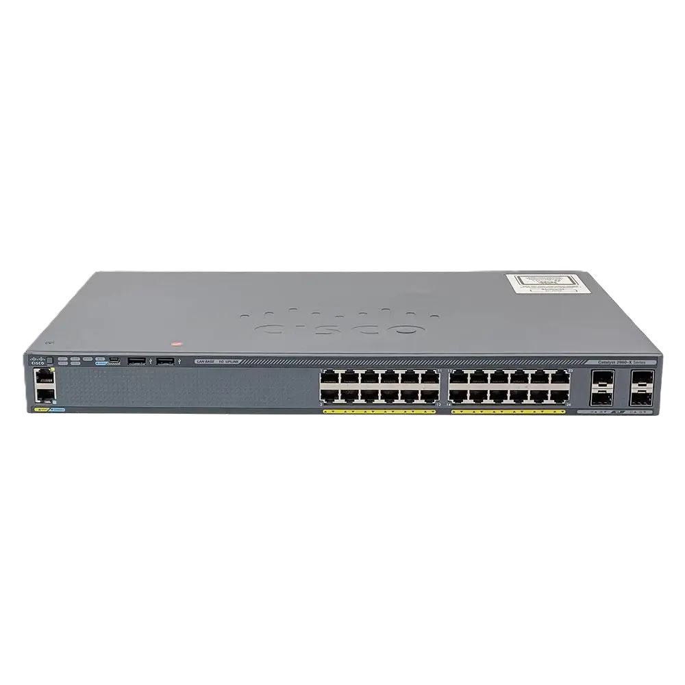 سوئیچ مدیریتی 24 پورت گیگابیتی POE سیسکو WS-C2960X-24PS-L