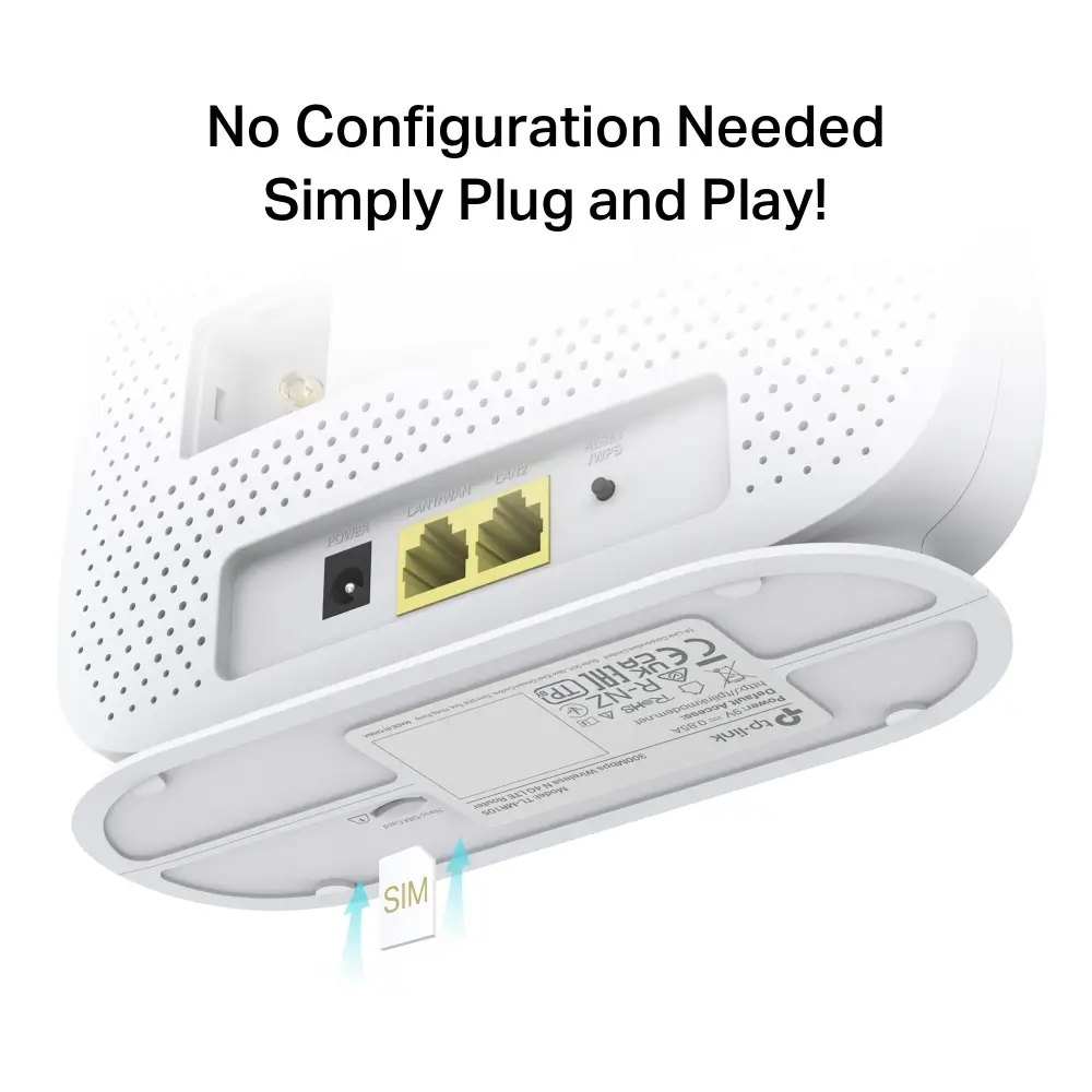 مودم روتر سیمکارتی 3G/4G/LTE بی سیم N300مدل TP-Link TL-MR105
