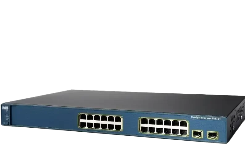 سوئیچ مدیریتی 24 پورت مگابیتی سیسکو مدل WS-C3560-24PS-S
