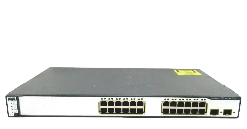 سوئیچ مدیریتی 24 پورت مگابیتی POE سیسکو WS-C3750-24PS-S
