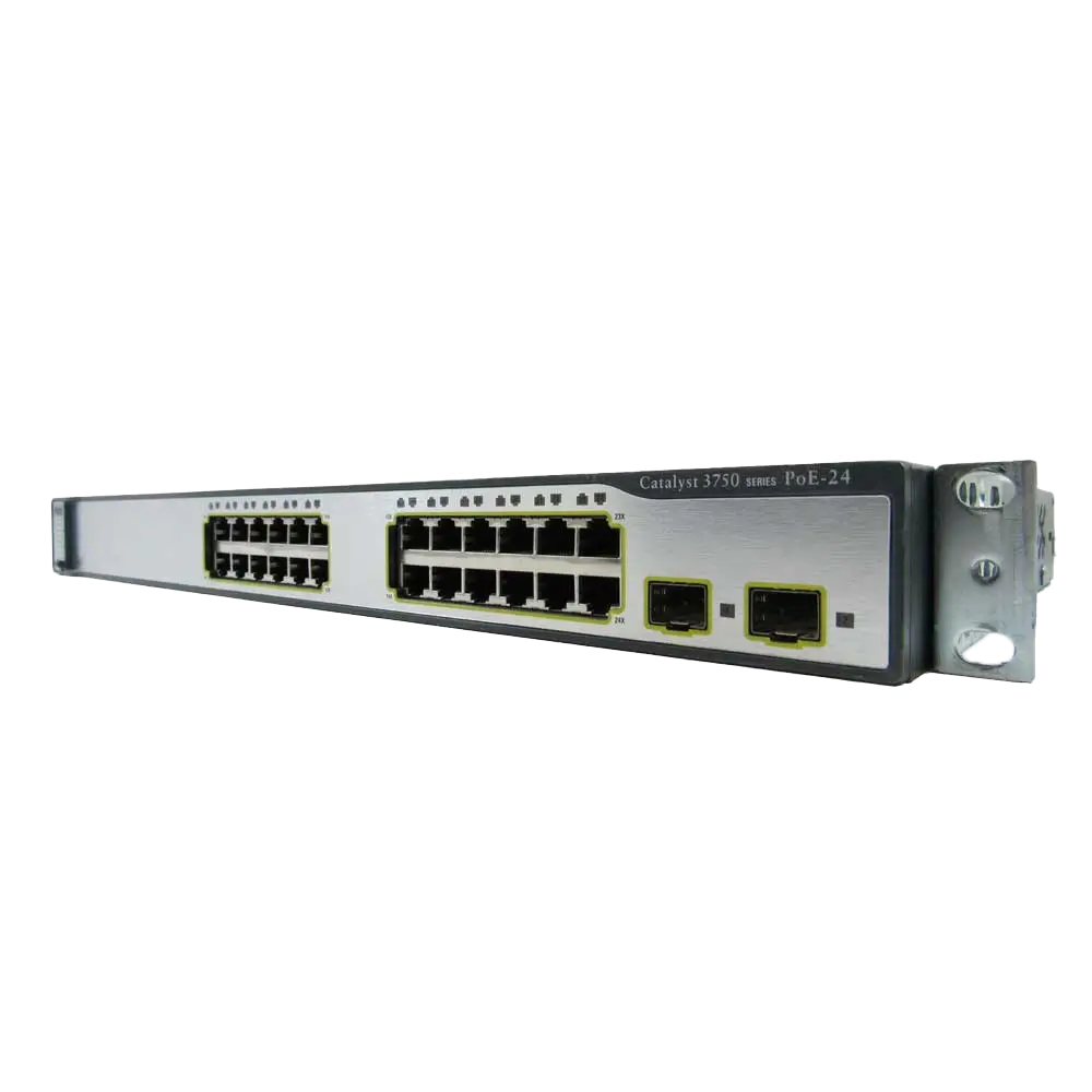 سوئیچ مدیریتی 24 پورت مگابیتی POE سیسکو WS-C3750-24PS-S