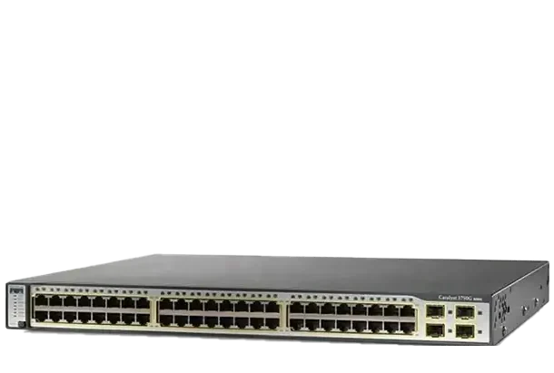 سوئیچ مدیریتی 24 پورت مگابیتی POE سیسکو مدل WS-C3750-48PS-S