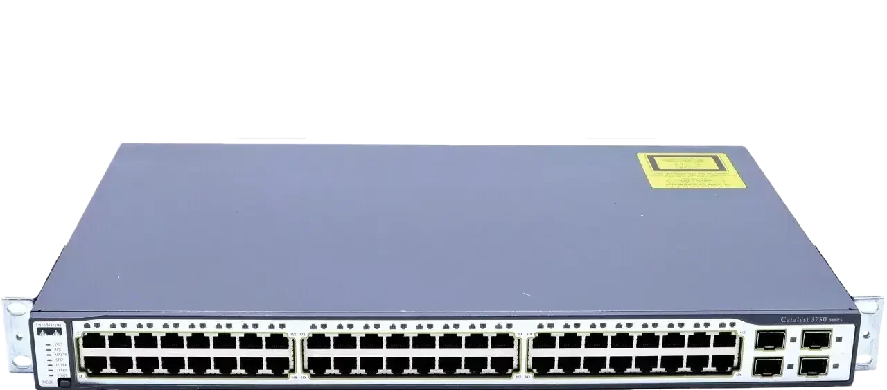 سوئیچ مدیریتی 48 پورت مگابیتی سیسکو مدل WS-C3750-48TS-S