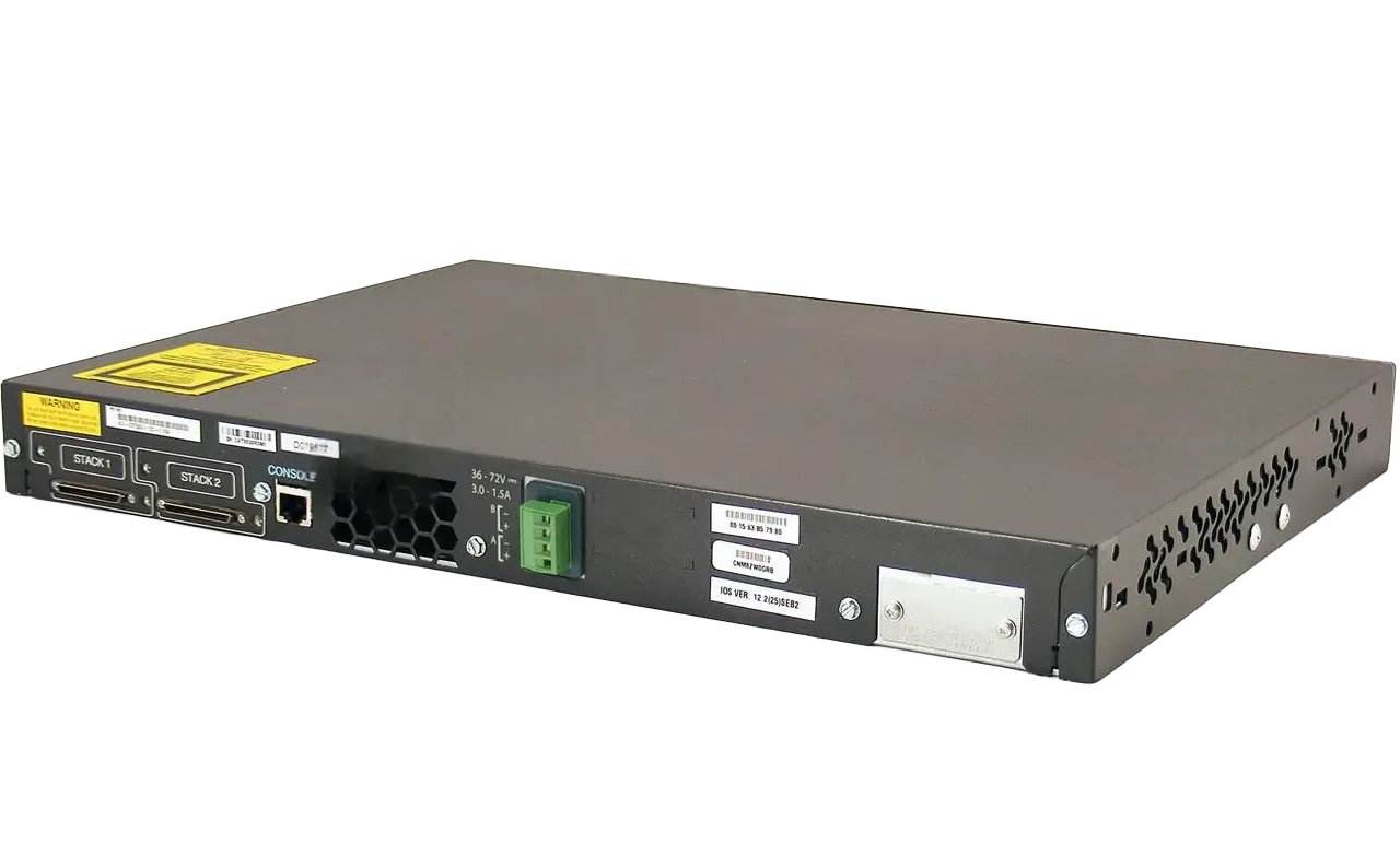 سوئیچ مدیریتی 12پورت گیگابیتی فیبرنوری سیسکوWS-C3750G-12S-SD