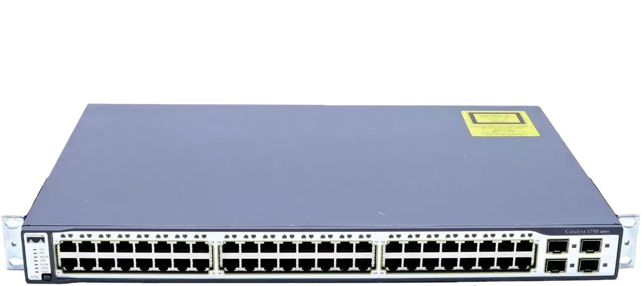 سوئیچ مدیریتی 48 پورت مگابیتی سیسکو مدل WS-C3750V2-48TS-S
