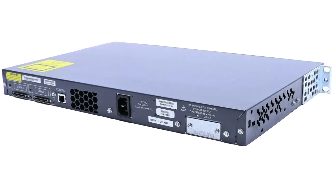 سوئیچ مدیریتی 48 پورت مگابیتی سیسکو مدل WS-C3750V2-48TS-S