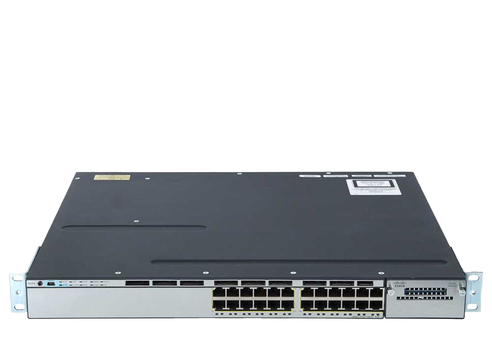 سوئیچ مدیریتی 24 پورت گیگابیتی POE سیسکو WS-C3750X-24P-S