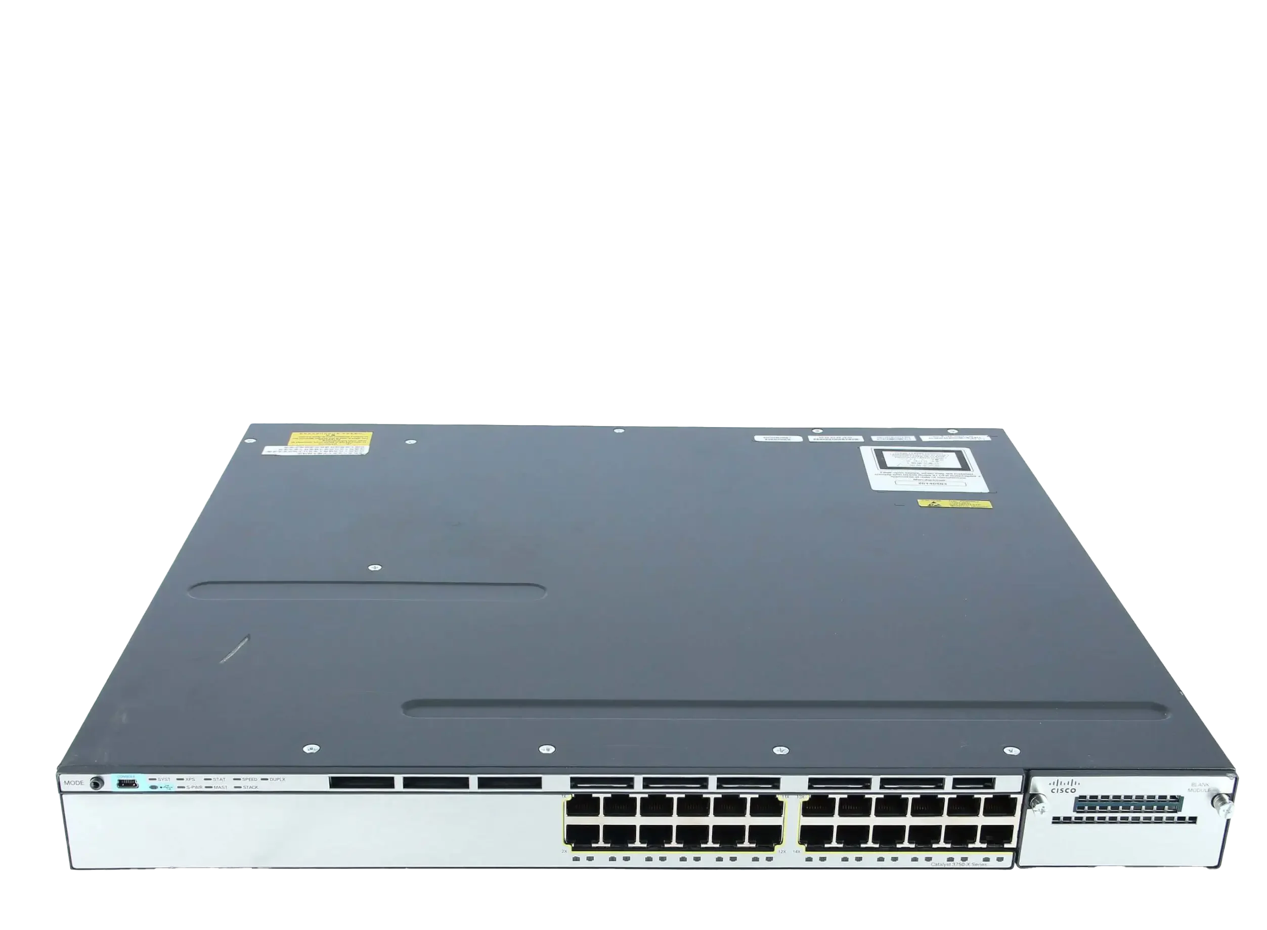 سوئیچ مدیریتی 24 پورت گیگابیتی سیسکو مدل WS-C3750X-24T-E