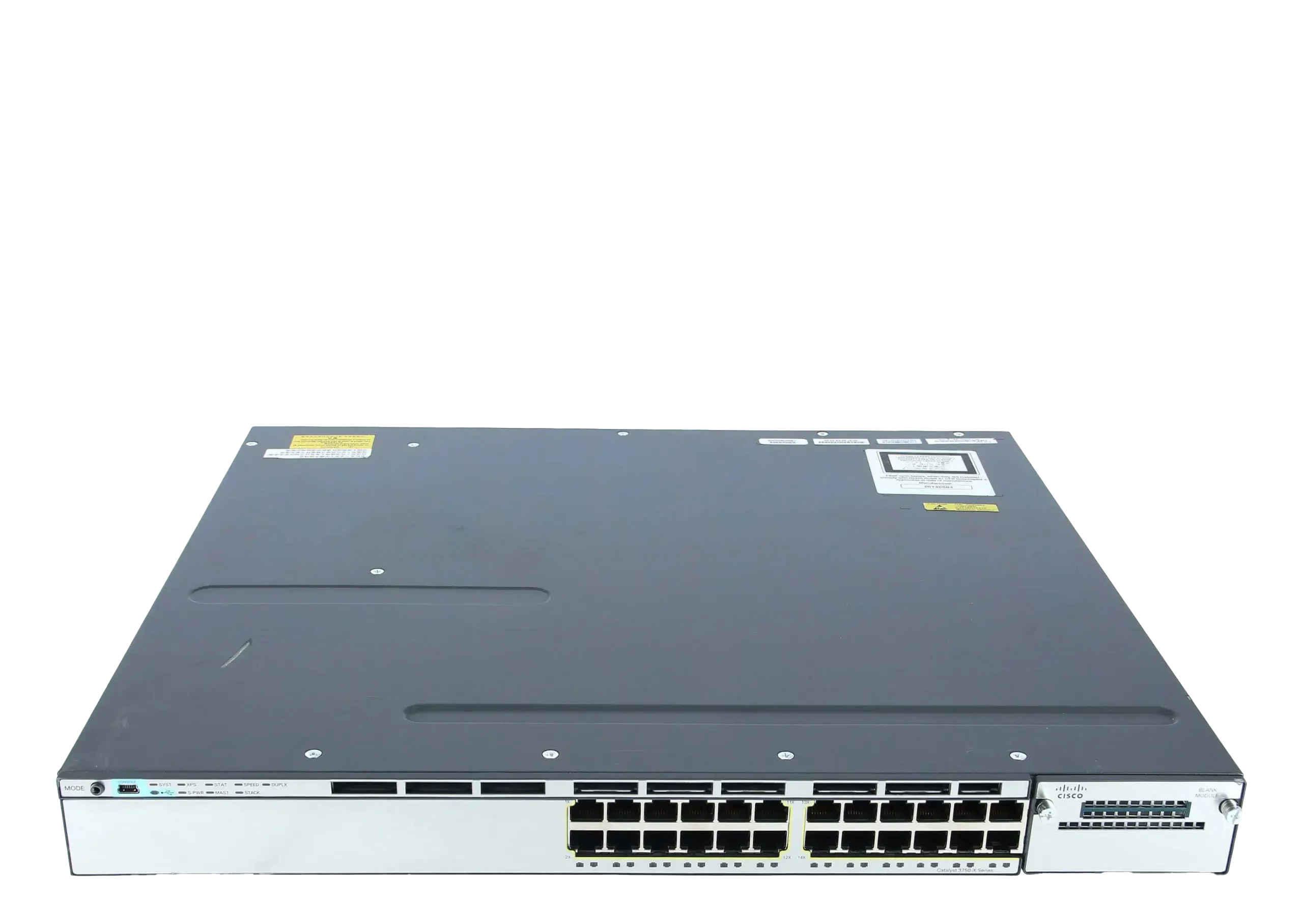 سوئیچ مدیریتی 24 پورت گیگابیتی سیسکو مدل WS-C3750X-24T-S