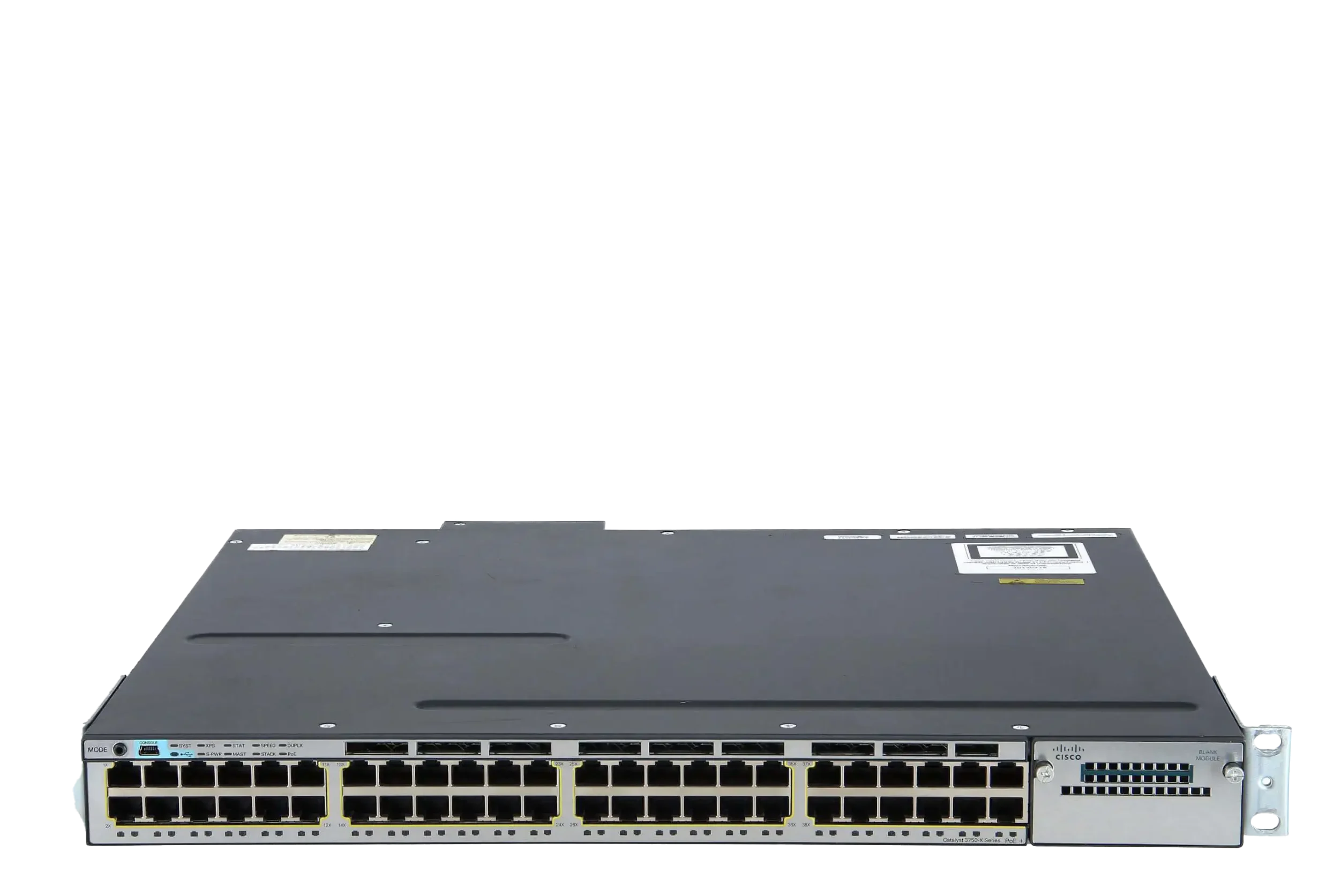 سوئیچ مدیریتی 48 پورت گیگابیتی POE سیسکو WS-C3750X-48FP-S