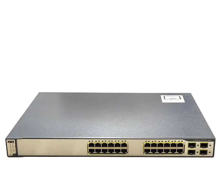 سوئیچ مدیریتی 24 پورت گیگابیتی سیسکو مدل WS-C3750G-24TS-S-1U