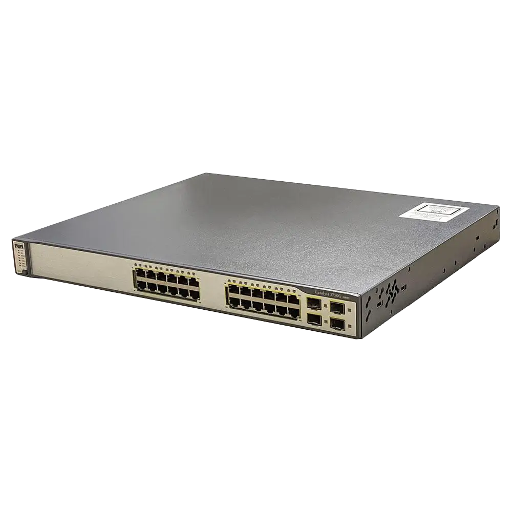 سوئیچ مدیریتی 24 پورت گیگابیتی سیسکو مدل WS-C3750G-24TS-S-1U