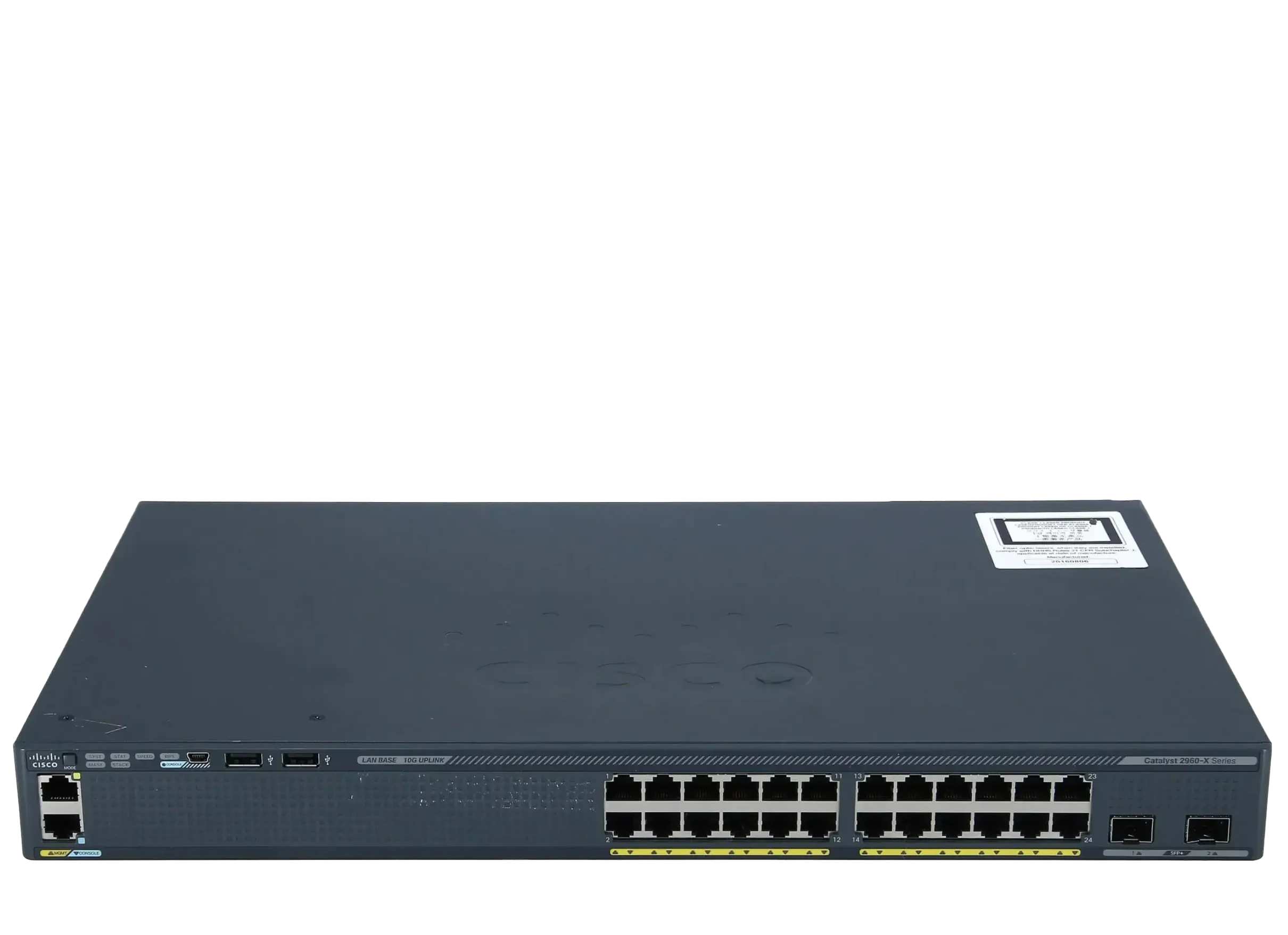 سوئیچ مدیریتی 24 پورت گیگابیتی سیسکو مدل WS-C2960X-24TD-L