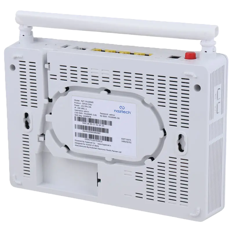 مودم روتر فیبر نوری دوباند نزتک مدل NZT-FX100W5