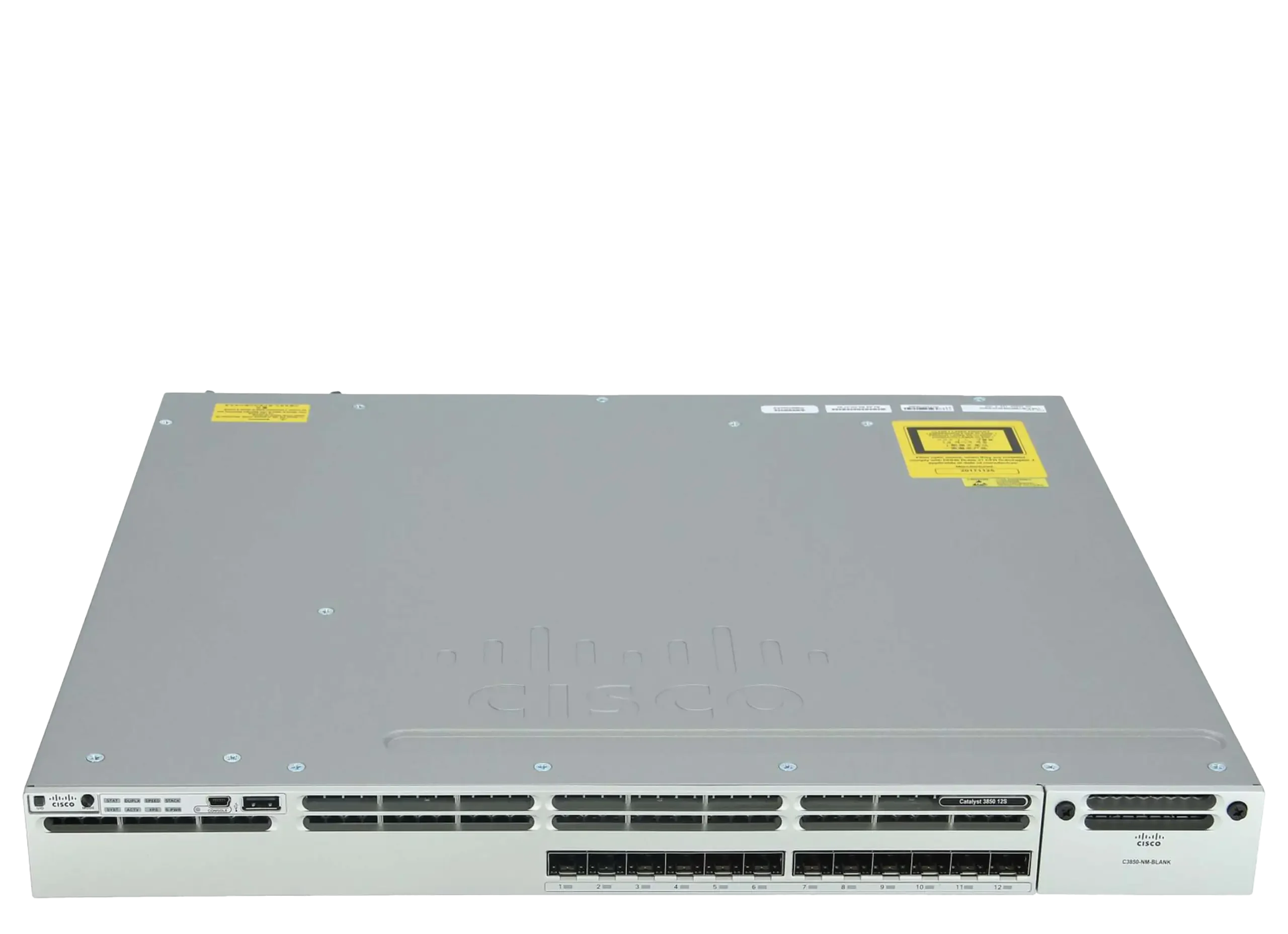 سوئیچ مدیریتی 12 پورت گیگابیتی فیبرنوری سیسکو WS-C3850-12S-E