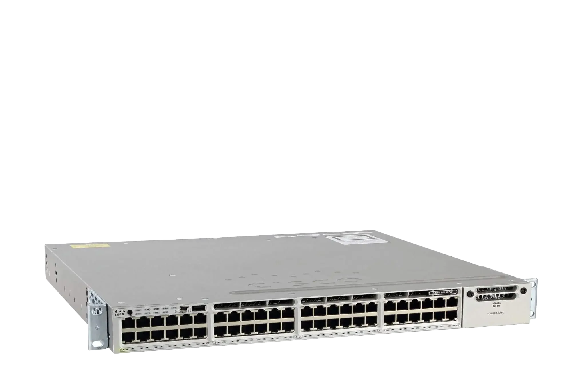 سوئیچ مدیریتی 48 پورت گیگابیتی POE سیسکو WS-C3850-48P-S