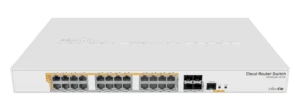 روتر سوئیچ 24 پورت گیگابیتی میکروتیک CRS328-24P-4S+RM