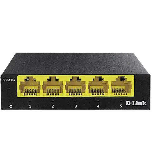 سوئیچ گیگابیتی دسکتاپ 5 پورت دی لینک مدل DGS-F105