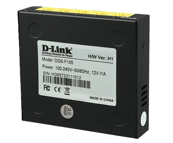 سوئیچ گیگابیتی دسکتاپ 5 پورت دی لینک مدل DGS-F105