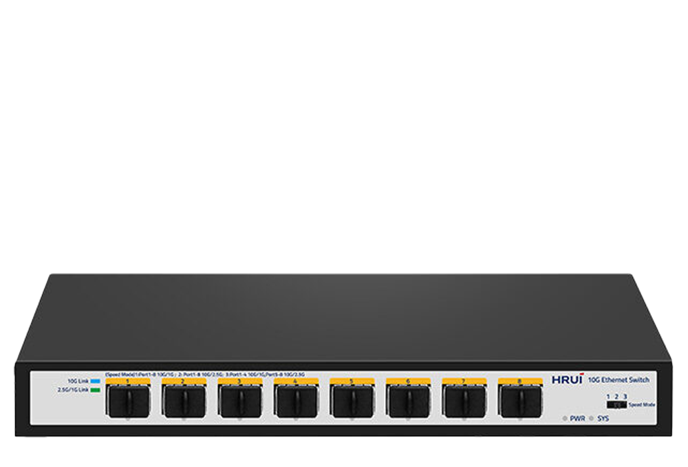 سوئیچ غیرمدیریتی 8 پورت فیبرنوری اچ آر یو آی HR-SWTG1C8F