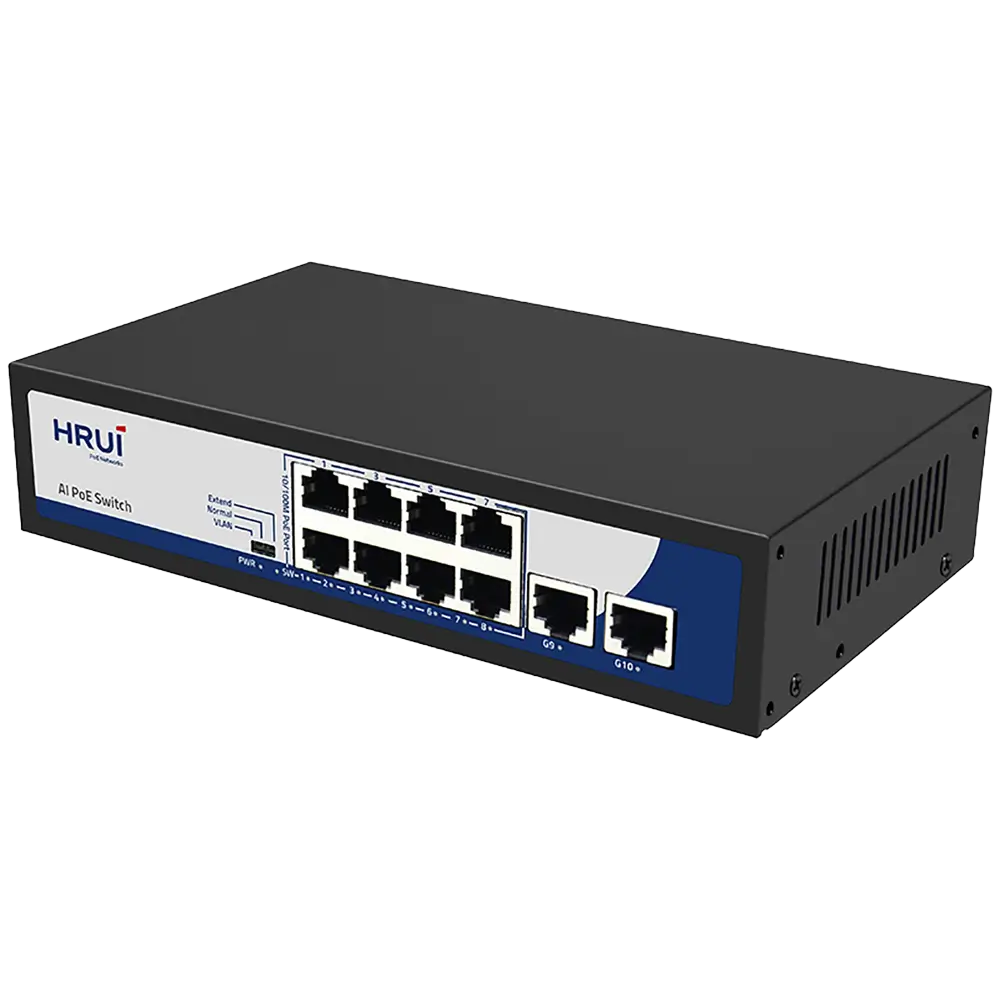 سوئیچ غیرمدیریتی 8 پورت مگابیتی POE اچ آر یو آی HR900-AF-82N