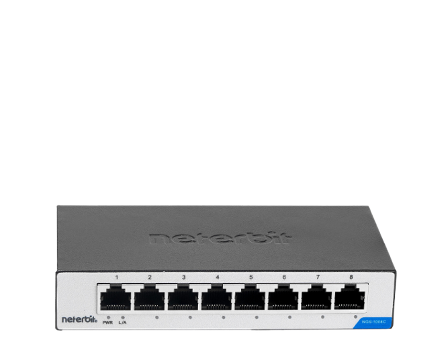 سوئیچ غیرمدیریتی 8 پورت گیگابیتی نتربیت مدل NGS-1008C