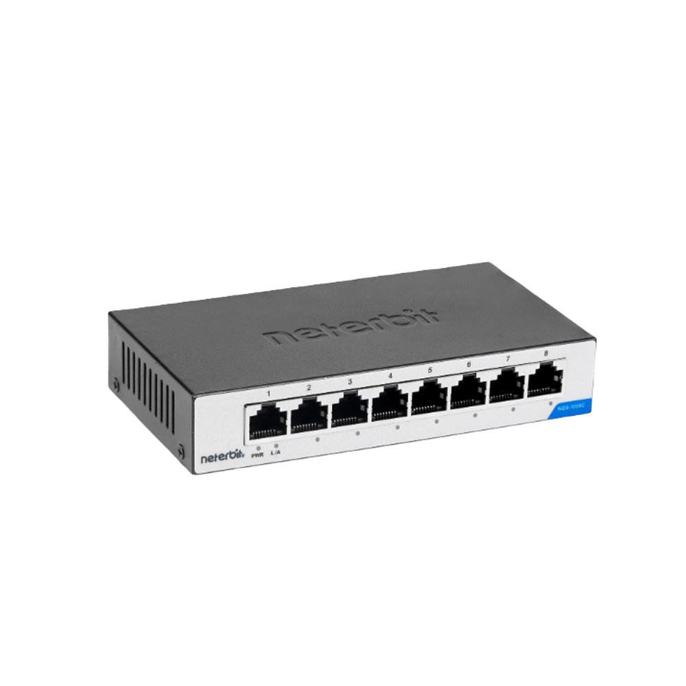 سوئیچ غیرمدیریتی 8 پورت گیگابیتی نتربیت مدل NGS-1008C