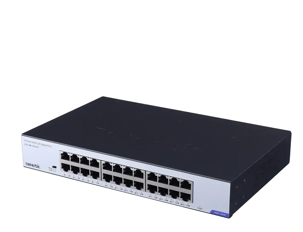 سوئیچ غیرمدیریتی 24 پورت گیگابیتی نتربیت مدل NGS-1024D