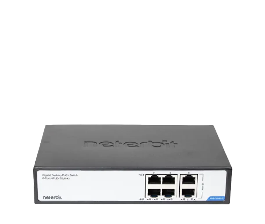 سوئیچ غیرمدیریتی 6 پورت گیگابیتی POE نتربیت NGS-F1006P-C