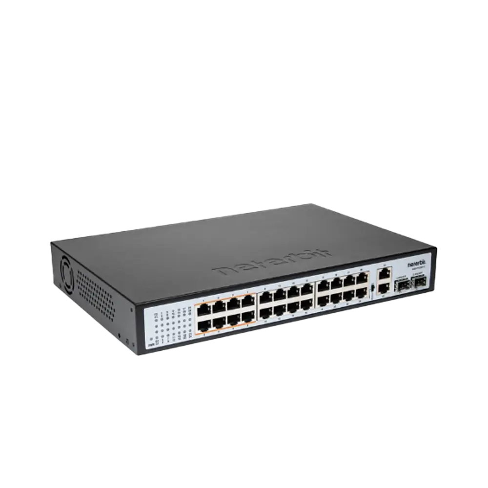 سوئیچ غیرمدیریتی 28 پورت گیگابیتی POE نتربیت NGS-F1028P-C