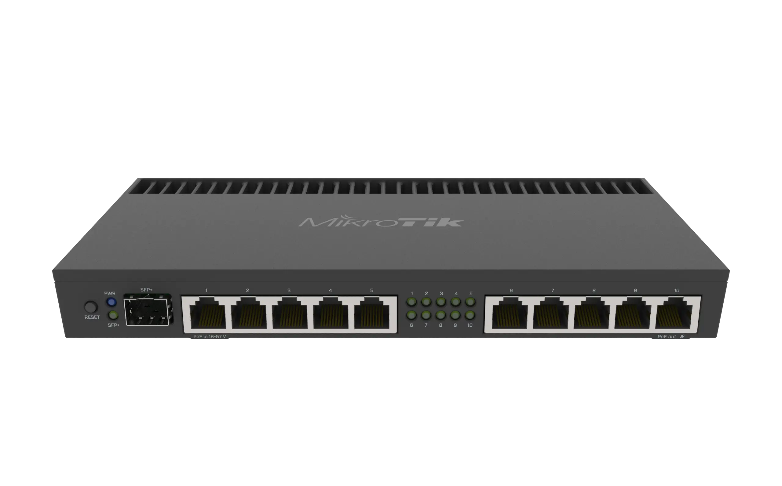 روتر شبکه 10 پورت گیگابیتی میکروتیک RB4011iGS+RM