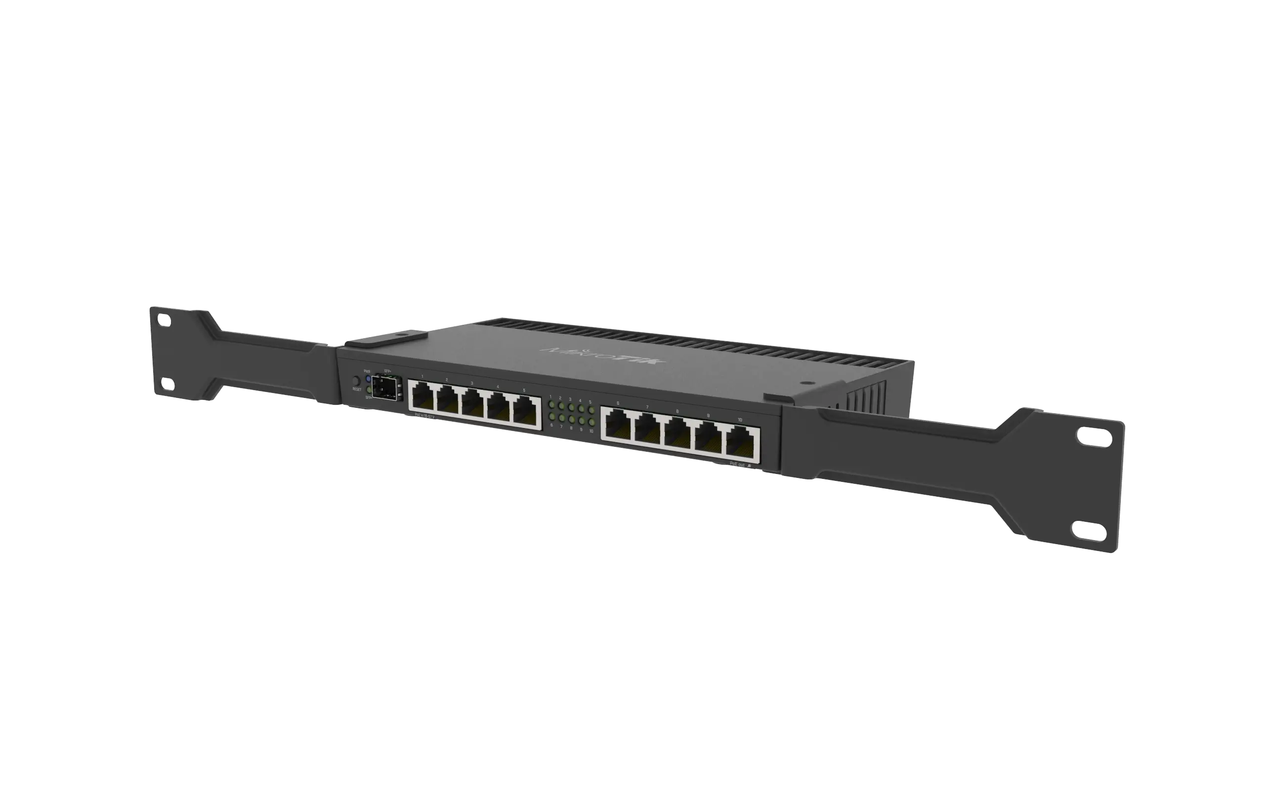 روتر شبکه 10 پورت گیگابیتی میکروتیک RB4011iGS+RM