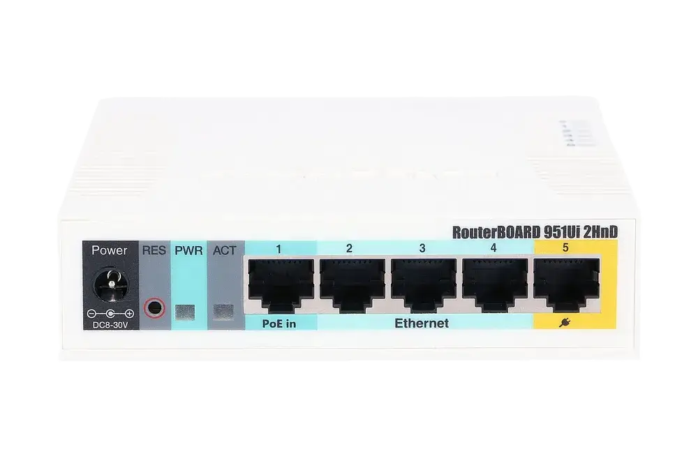 روتر و اکسس پوینت Wi-Fi 4 میکروتیک RB951Ui-2HnD