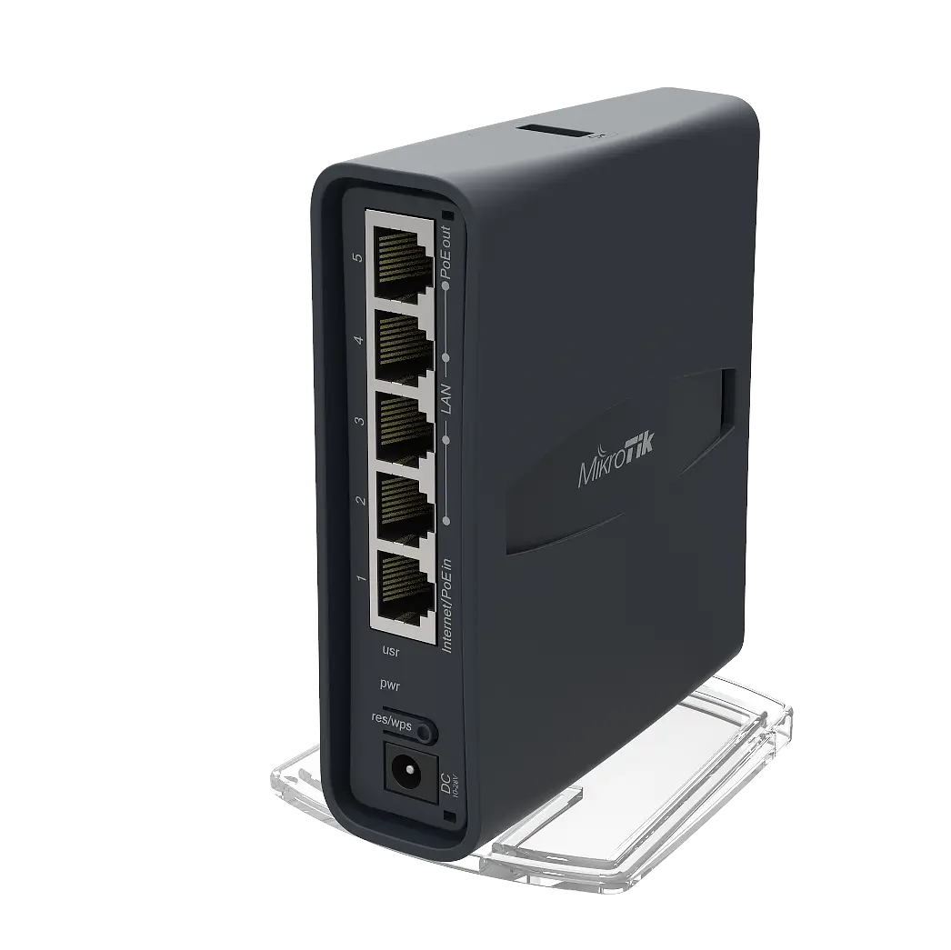 روتر و اکسس پوینت دوباند و AC750 میکروتیک hAP ac lite TC