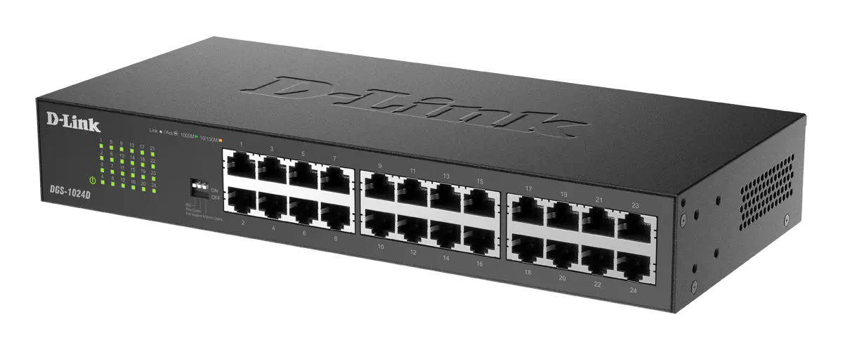 سوئیچ غیرمدیریتی 24 پورت گیگابیتی دی لینک مدل DGS-1024D