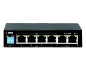 سوئیچ غیرمدیریتی 6 پورت گیگابیتی POE دی لینک DGS-F1006P-E