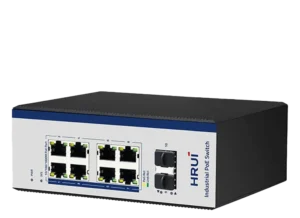 سوئیچ صنعتی 8 پورت گیگابیتی POE اچ آر یو آی HR600-AFGM-82S
