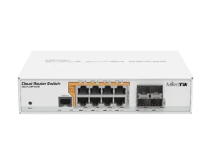 روتر سوئیچ 8 پورت گیگابیتی میکروتیک مدل CRS112-8P-4S-IN