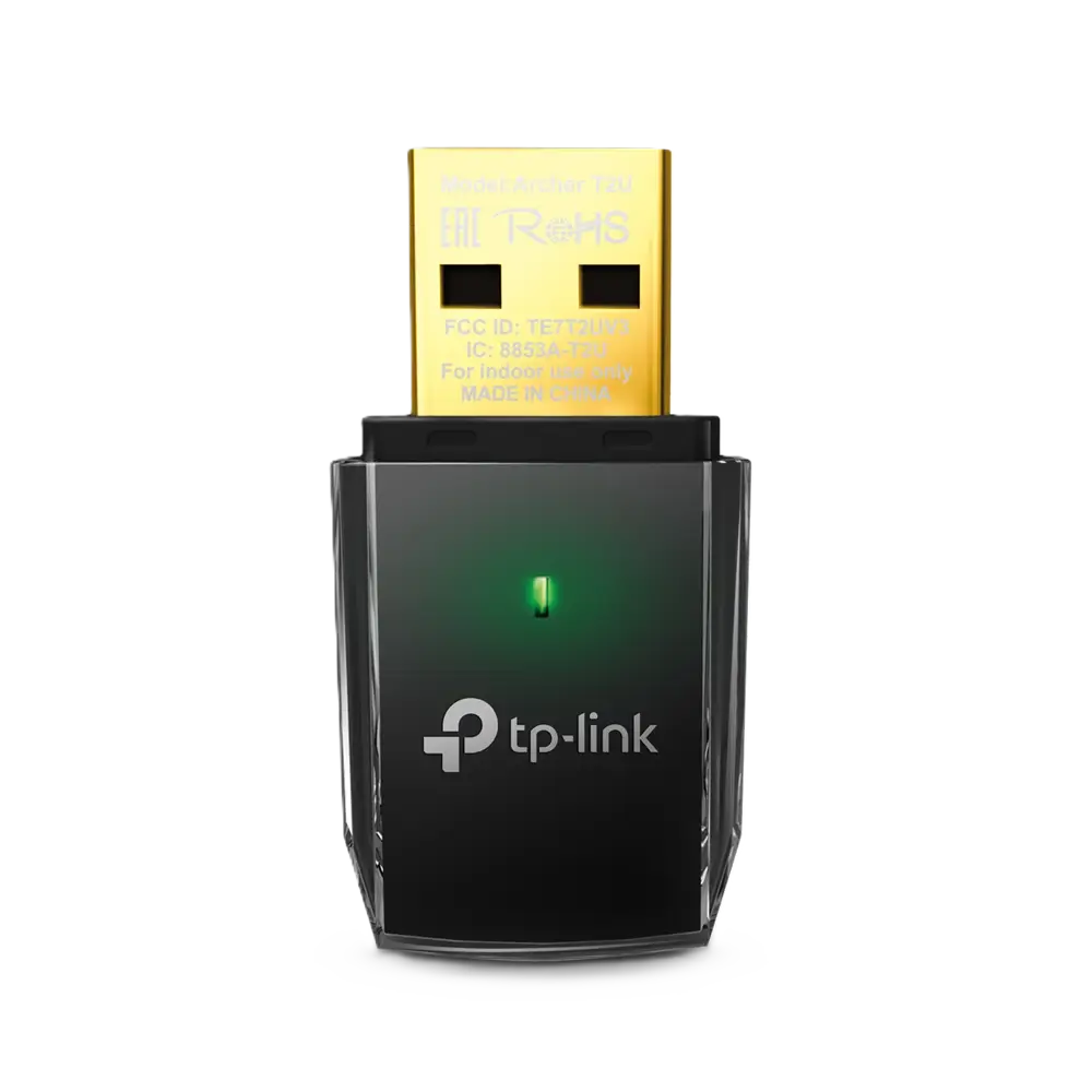کارت شبکه بیسیم USB دوباند AC600 تی پی لینک Archer T2U