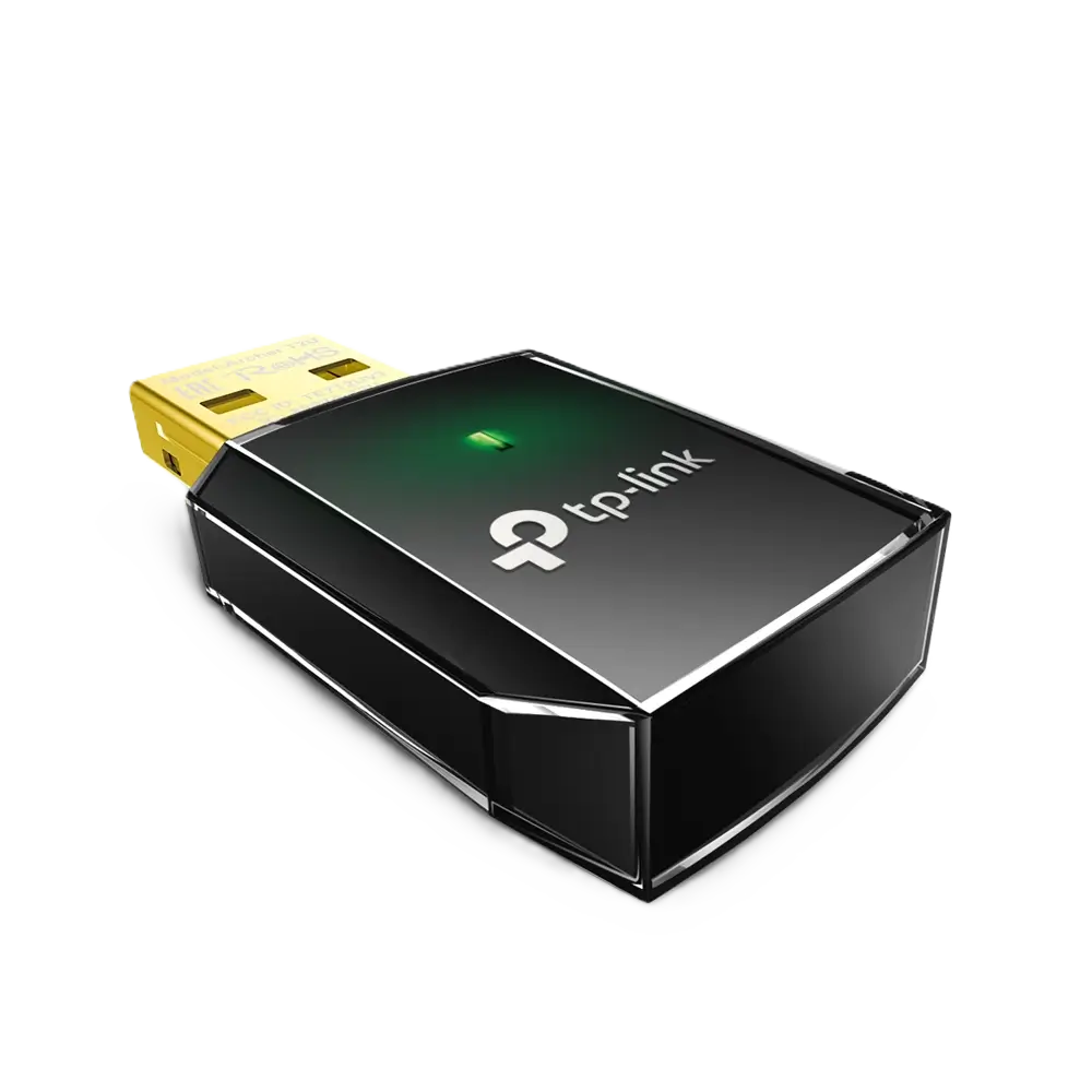 کارت شبکه بیسیم USB دوباند AC600 تی پی لینک Archer T2U