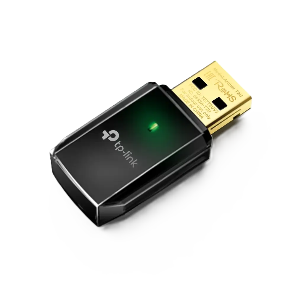 کارت شبکه بیسیم USB دوباند AC600 تی پی لینک Archer T2U