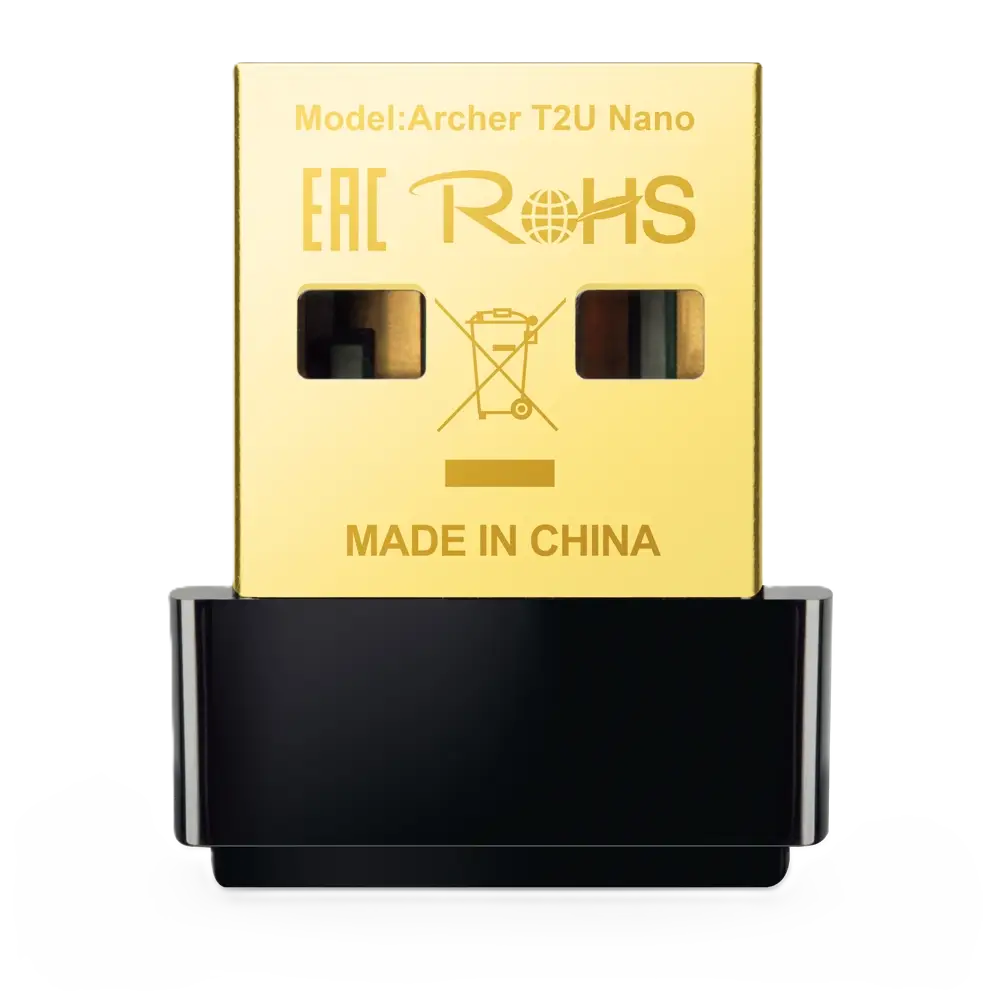 کارت شبکه بیسیم USB دوباند AC600 تی پی لینک Archer T2U Nano