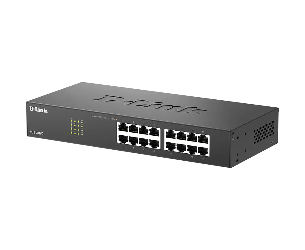 سوئیچ غیرمدیریتی 16 پورت گیگابیتی دی لینک مدل DGS-1016C